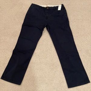 Hollister Epic Flex Relaxed Chinos 33x32 Navy Blue